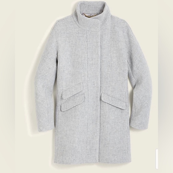 J.CREW Cocoon coat in Italian stadium-cloth wool blend - Picture 2 of 7